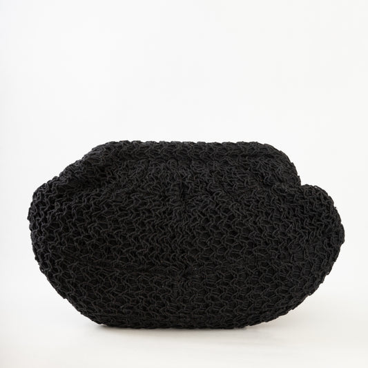 Macrame clutch - Black
