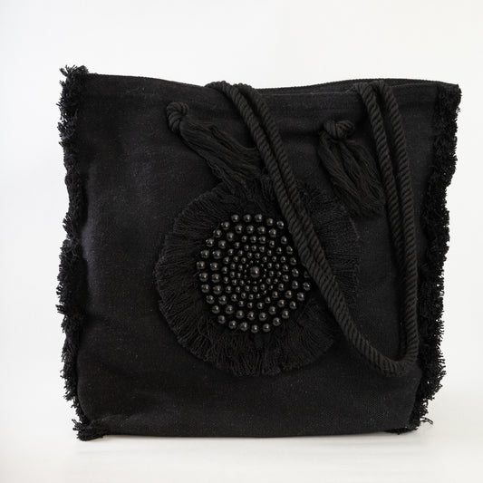 Pearly Tote bag - Black