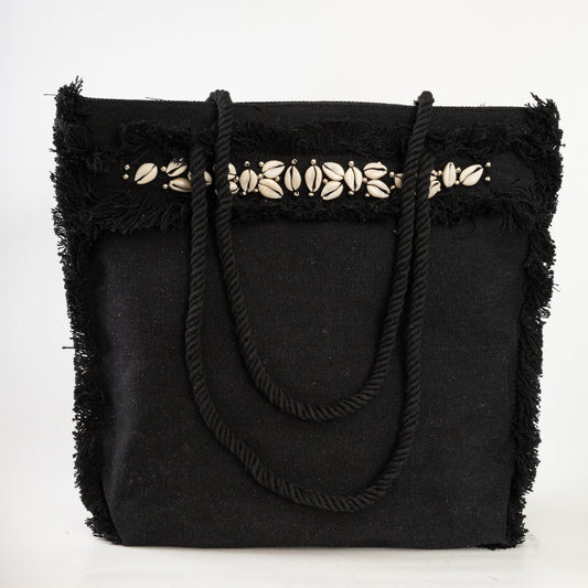 Shells Tote bag - Black