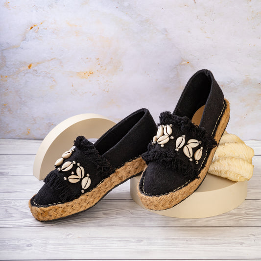 Shells Espadrilles - Black