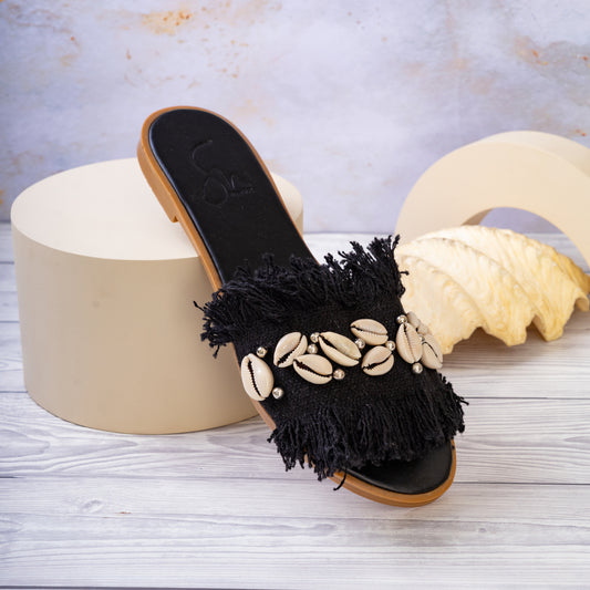 Shells Slippers - Black