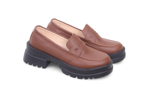 Brown classic loafers