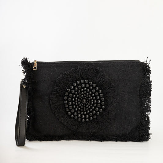 Pearly clutch - Black