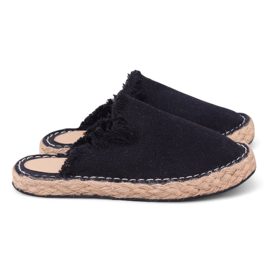 Espadrilles Mules - Black